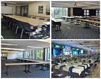 composite image of HUB conference rooms, lyceum, ballrooms