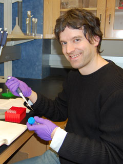 photo, Georg Seelig in lab