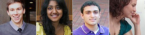 photos of erich carson, Solai Ramanathan, Ameen Tabatabai, and Nissa Van Meter