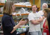 teachers in lab