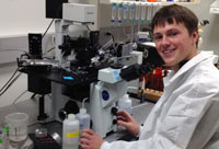 Cameron Turtle in lab. Credit: University of Washington