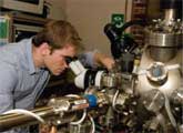 researcher using high-tech scope