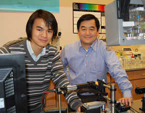 Alex Jen and student