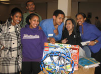 students ham it up at Co-op event