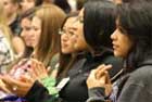 young women seated at a previous conference