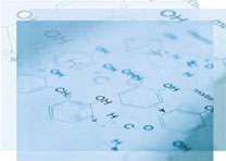 stylized image representing chemical reactions
