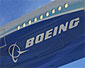 Boeing logo on plane