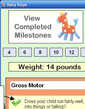 partial screenshot of Baby Steps application