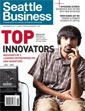 Seattle Business magazine cover image with Shwetak Patel