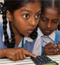 schoolchildren in Bangalore test the MultiLearn system