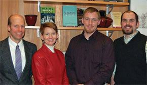 Stan Boyle, Judy Mahoney, Mark Rohrbach, Michael Harney
celebrate the Holtz Fellowship
