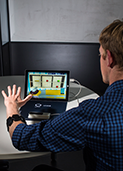 thumbnail image of student on video game that doubles as a rehab exercise