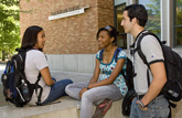 students outside Allen Center students outside Allen Center