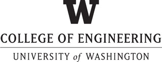 W over COE over UW, centered, in black
