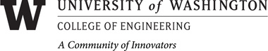 COE over UW with tagline, in black