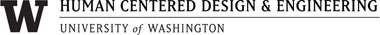 hcde logo, with UW, in black