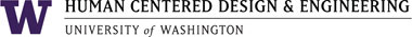 hcde logo, with UW, in purple