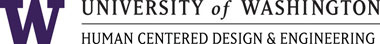 UW over hcde logo, in purple