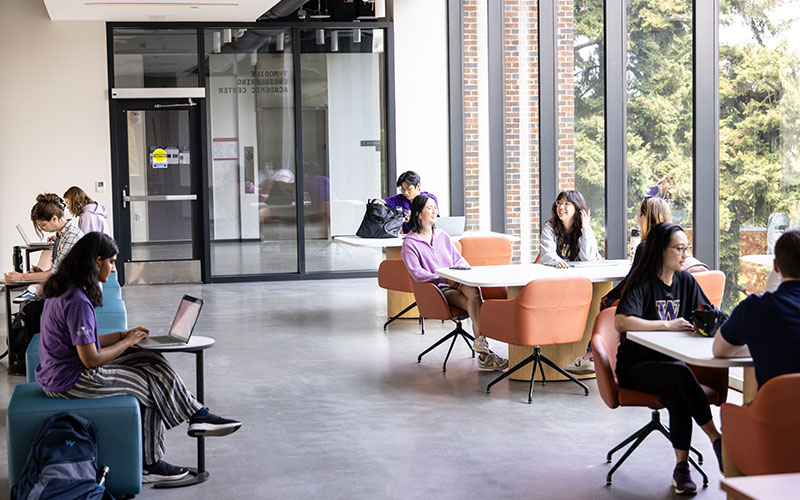 Students sitting across the IEB