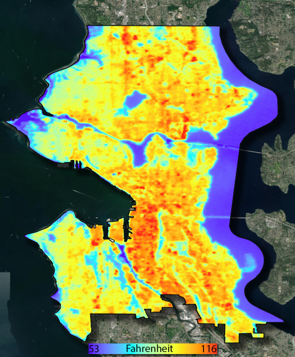 Heatmap snapshot of Seattle