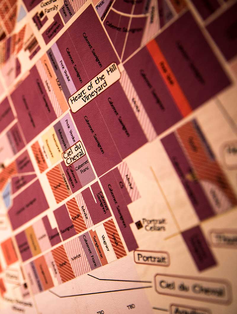 map for planning vineyard operations