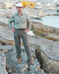 Eberhard at Haiti's main port in Port-au-Prince