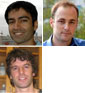 small photos of Rao (top left), Seelig (bottom left), and Wiggins