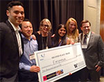 2nd Place Prize winner Empreva with keynote speaker Linda Derschang