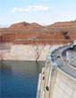 Lake Powell and Glen Canyon Dam in July 2004