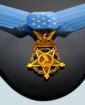 cropped photo of a medal of honor