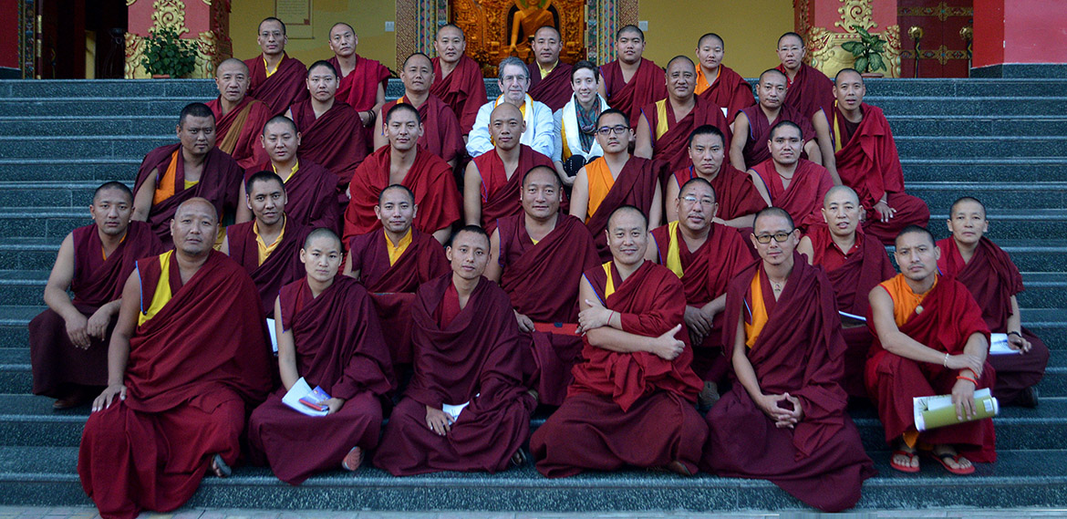 photo of chudler and sullivan with their students