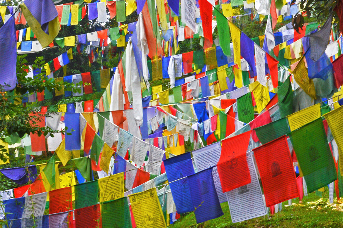 photo of prayer flags