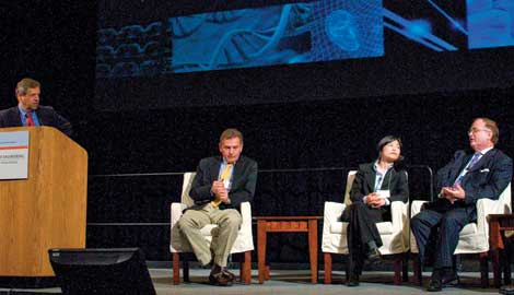 Alon Halevy at podium at NAE conference