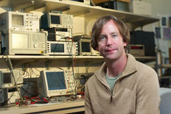photo, Brian Otis in lab
