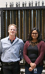 UW EE doctoral students Charles Delahunt and Mayoore Jaiswal