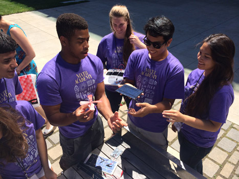 Dr. Luscombe challenged students to find the most efficient type of solar cells.