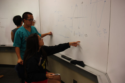 Students explain their logic to their peers for better understanding.