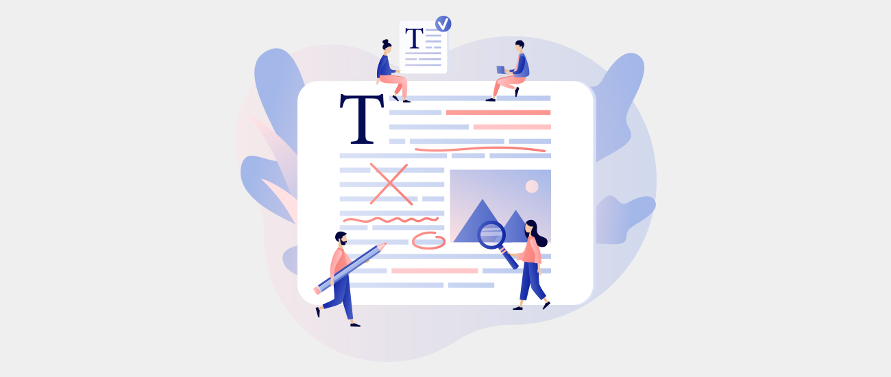Proofreading illustration