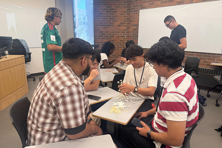 Students sitting together in a class