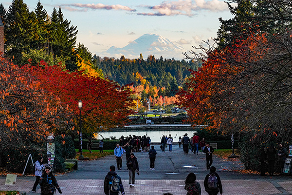 Rainier Vista on a clear autumn day