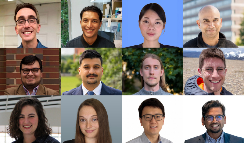 Collage of 12 new faculty headshots