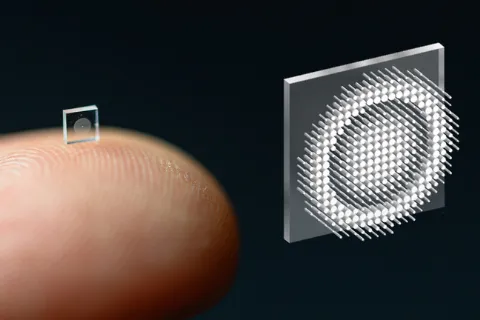 The tiny new camera sensor measures just half a millimeter wide