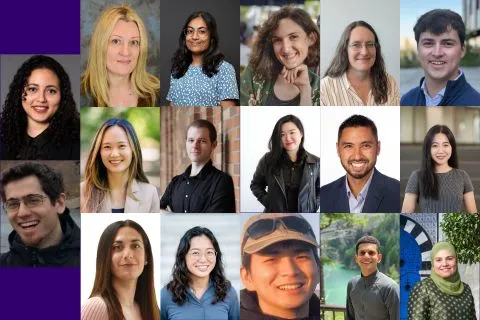 Composite photo of new faculty headshots