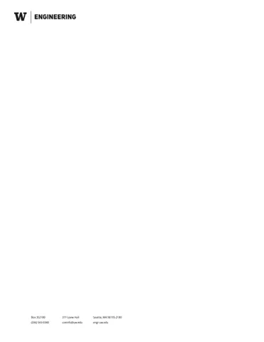 UW Engineering alternative letterhead