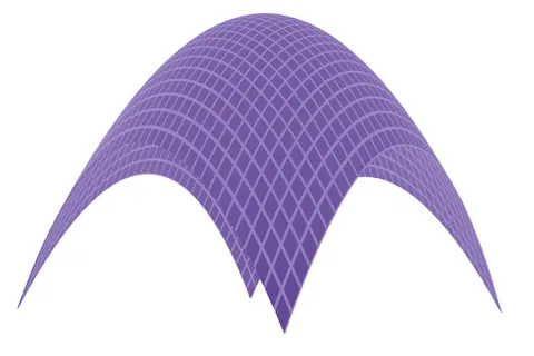 A manifold - mathematical space that is curved on a large scale