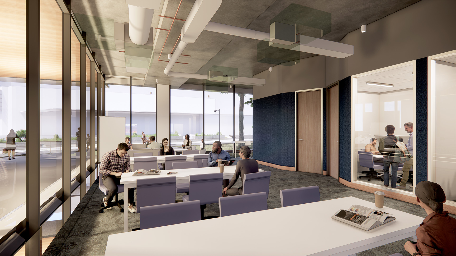 Student lounge rendering