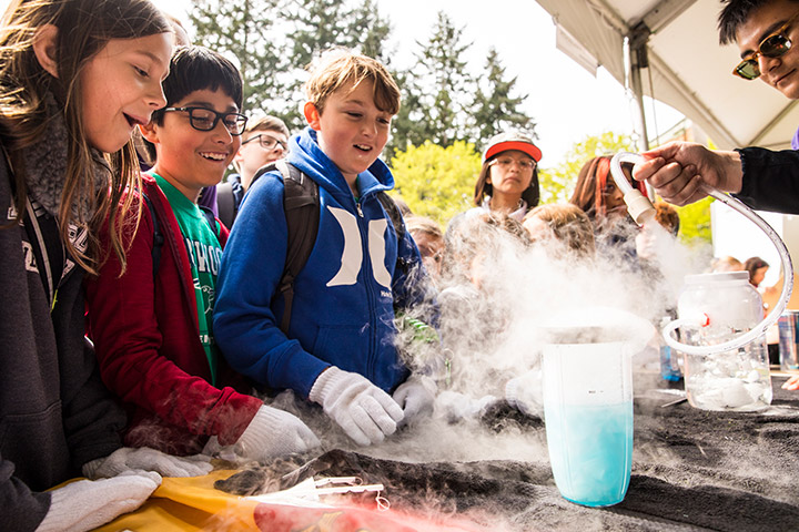 Young students at Discovery Days