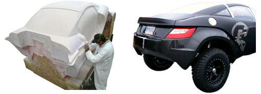 mold for car exterior and car manufactured from mold