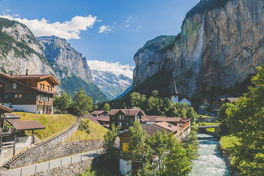 An alpine village