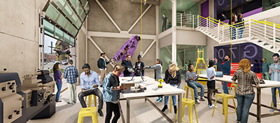 Rendering of one of the labs that would be built as part of the IEB